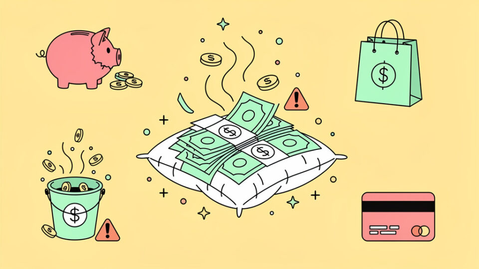 5 błędów, które sprawią, że Twoja poduszka finansowa wyparuje