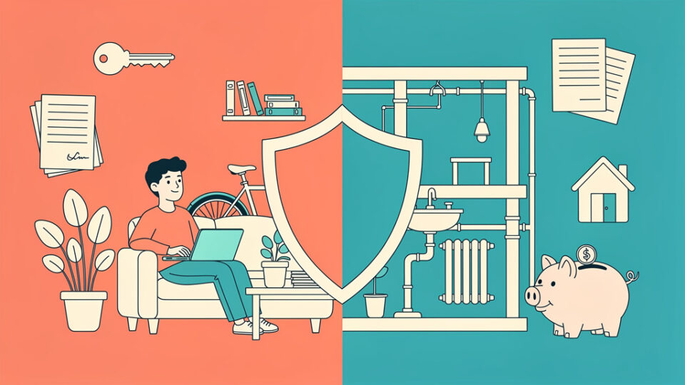 Ubezpieczenie wynajmowanego mieszkania: Co chroni Ciebie, a co właściciela?